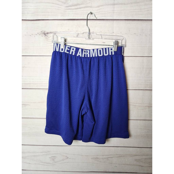 Under Armour Women Heat Gear Shorts Purple Drawstring Loose Fit Athletic S - Picture 2 of 6